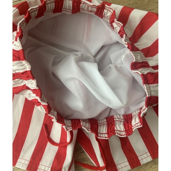 Vineyard Vines 5 Inch Printed Chappy Red/white Swim Trunks Boy's Small - Picture 5 of 7